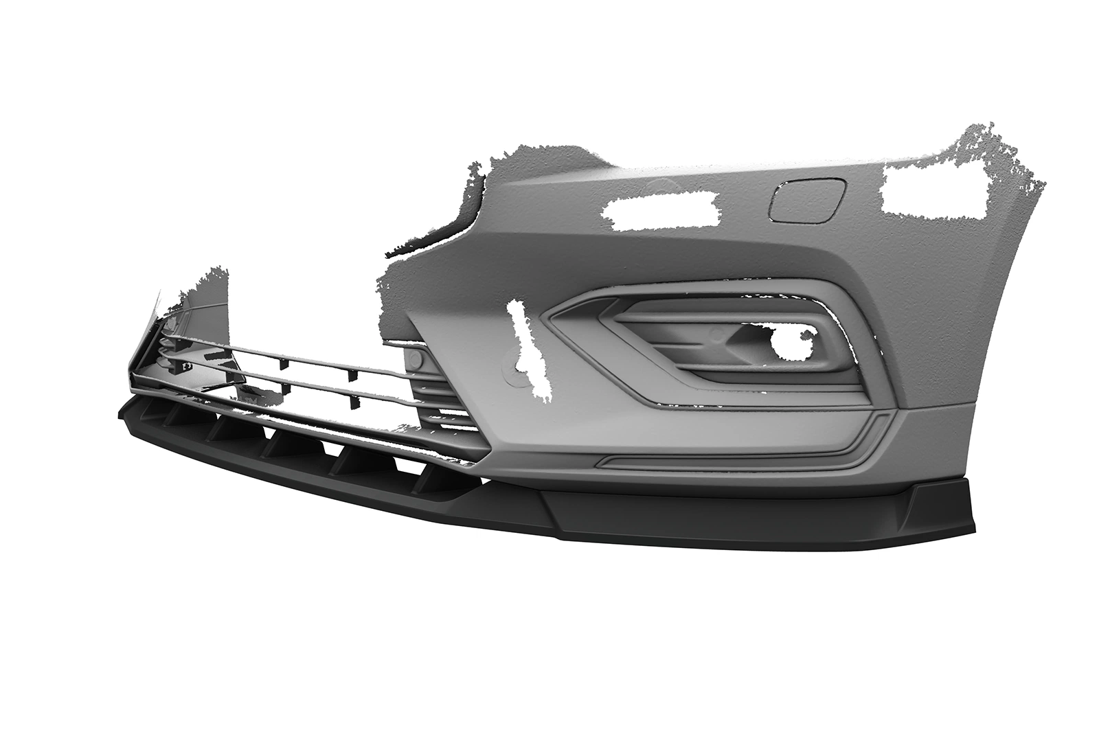 Voorspoiler Volvo S60 (3e Gen) / V60 (2e Gen) Glans Zwart - CSR Design