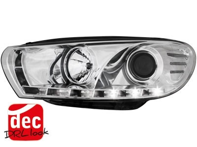 Faros VW Scirocco 08-.. Dayline Los ojos del Diablo cromo
