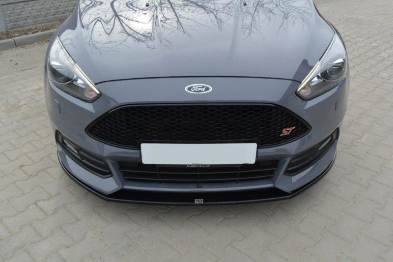 Voorspoiler Ford Focus ST Mk3 FL V.2 Glanzend Zwart