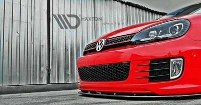 Voorspoiler VW Golf 6 GTI 35TH Glans Zwart