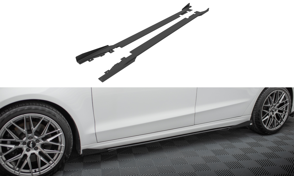 Zijskirts met Canards Street Pro Ford Mondeo Sport Facelift Maxton