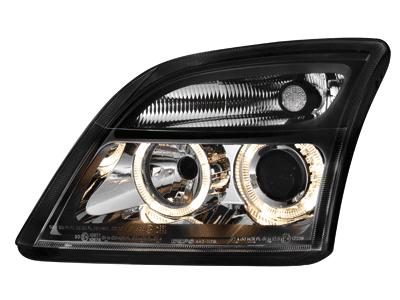Faros Opel Vectra C/Signum Angel Eyes negro