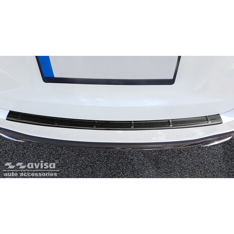 Echt 3D Carbon Achterbumperprotector  Mercedes GLE II (W167) 2019-2023 incl. 53 AMG 'Ribs'