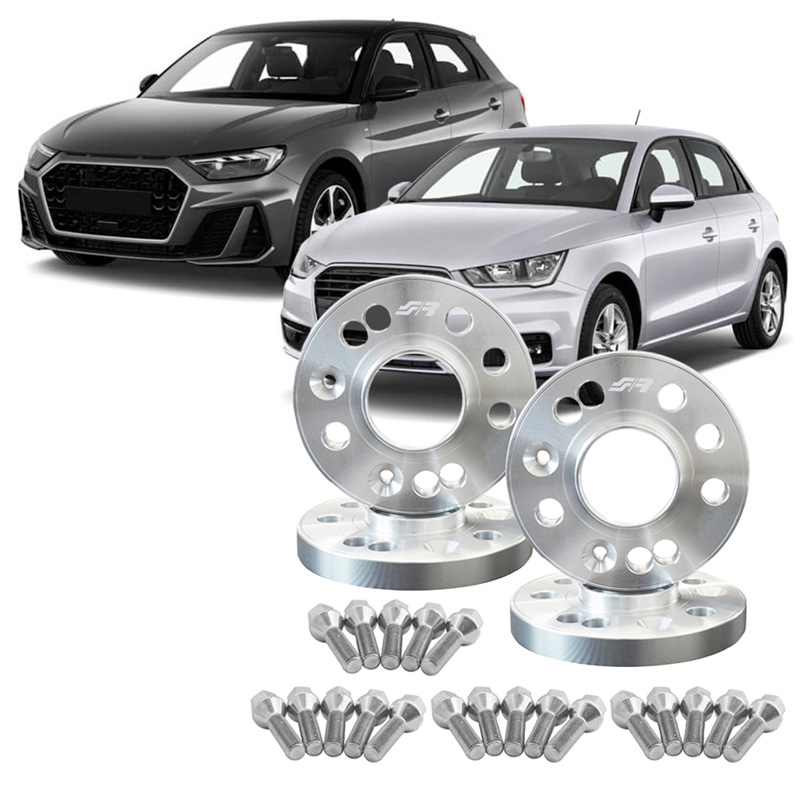 Simoni Racing Aluminium Spoorverbreder Set - 2x16mm(VA) - 2x20mm(AA) (Naaf 57,1mm) inclusief wielbouten -  Audi diversen