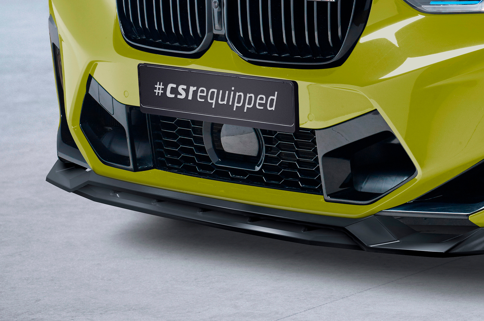 Voorspoiler BMW X3M F97 FL CSR Glans Zwart