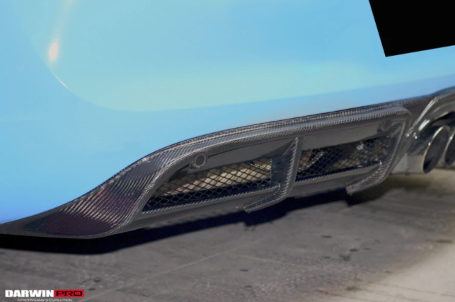 Porsche 981 Boxster/Cayman GT4 Style Carbon Fiber Diffuser 2012-2016