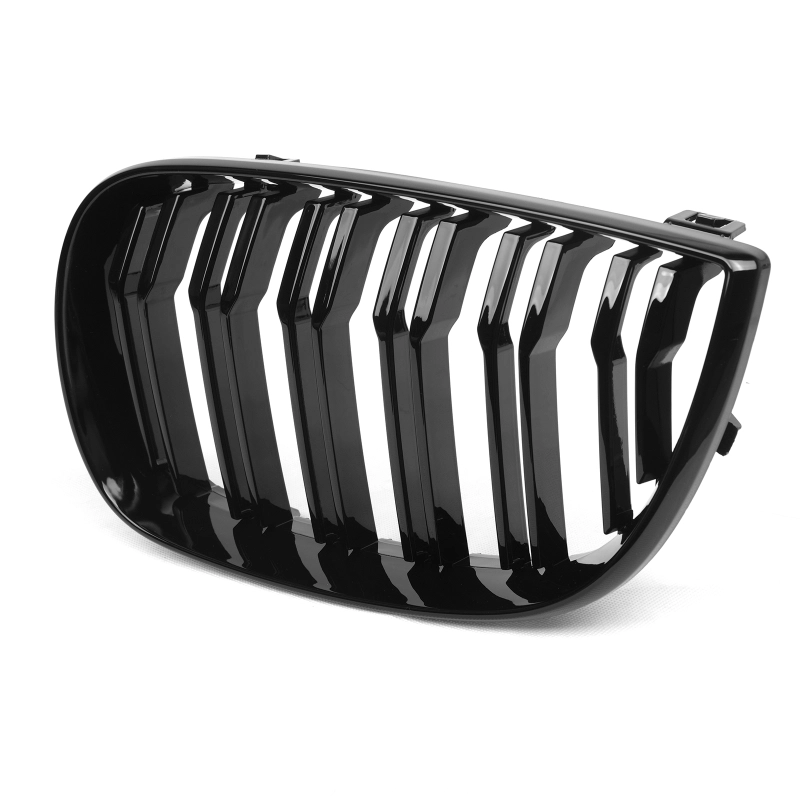 Grill Nieren BMW E87 04-07 Dubbel Spaak Glans Zwart