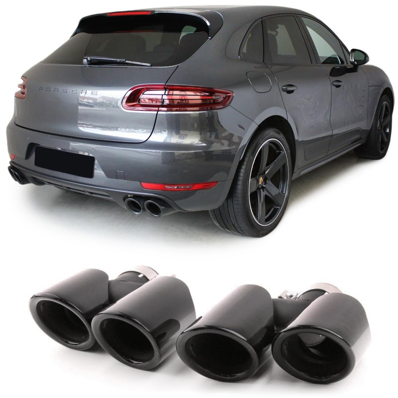 Exhaust tips Porsche Cayenne 958 92A Facelift GTS Look 14-17