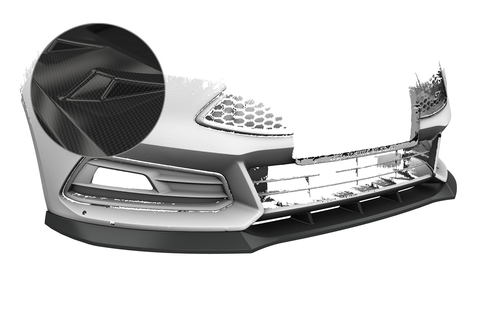 Voorspoiler Ford Focus ST MK3 CSR