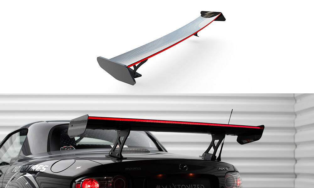 Carbon Spoiler + Led Mazda Mx5 Hardtop NC(Mk3)