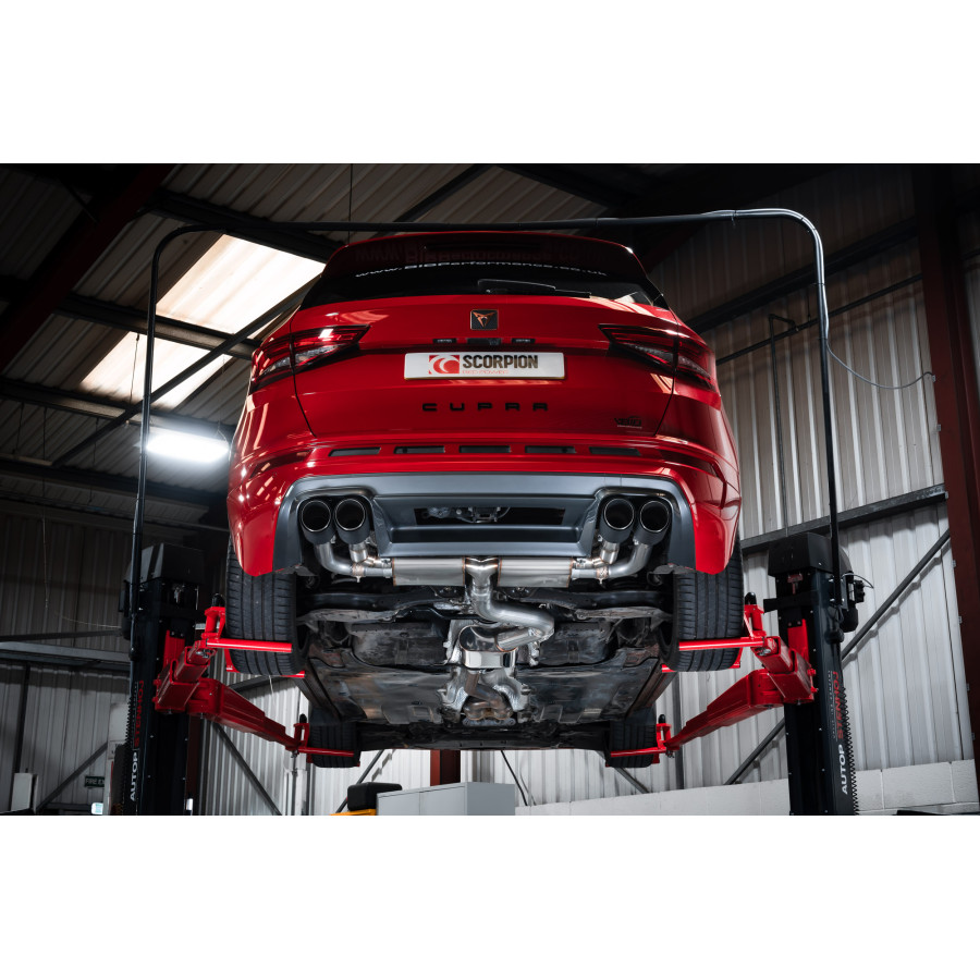 Cupra Ateca GPF Model Resonated gpf-back system with valves Scorpion