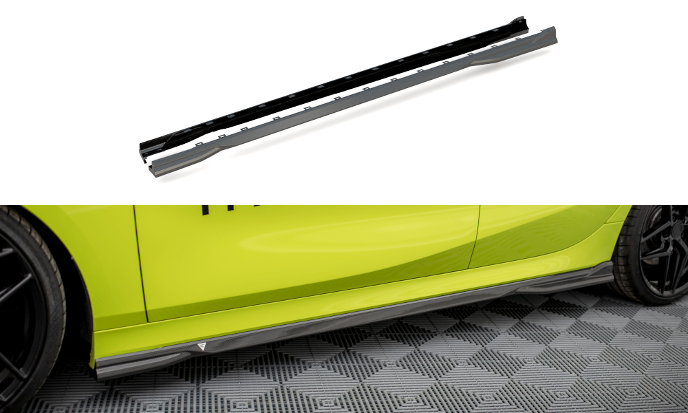 Zijskirts BMW 1 F40 M135I Carbon Maxton