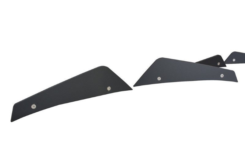 Voorbumper Vleugels (Canards) Ford Fiesta ST Mk7 FL Glanzend Zwart