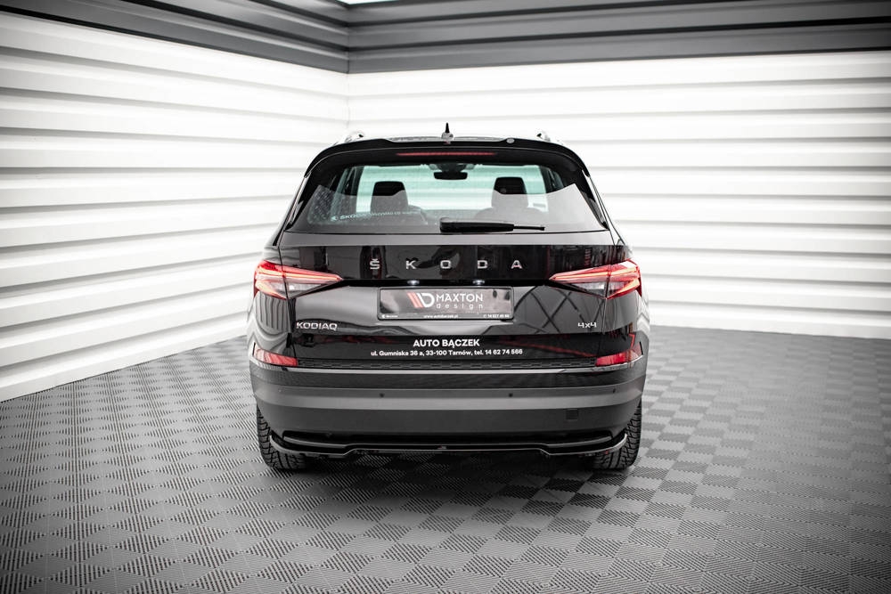 Difusser Skoda Kodiaq Mk1 Facelift sportline Maxton Design glans zwart