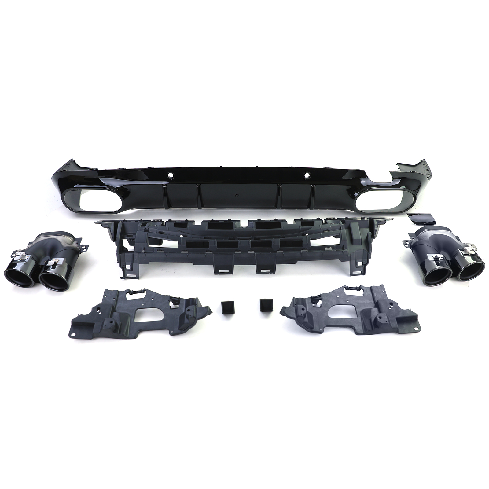 Diffuser Mercedes CLS C257 17- AMG Look Zwart