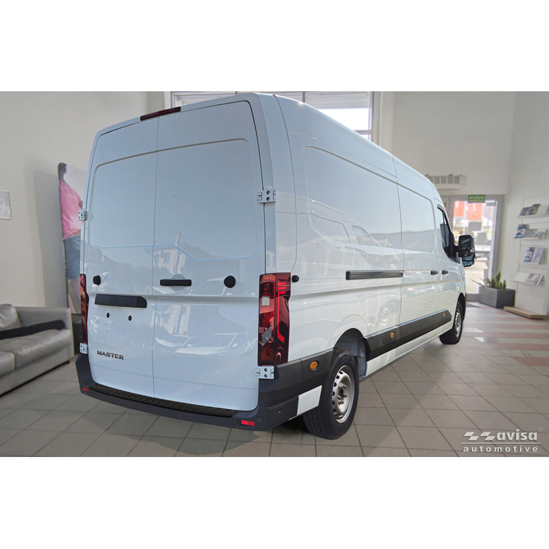 Avisa Matzwart Aluminium Achterbumperprotector  Renault Master IV 2024- 'Riffled Plate'