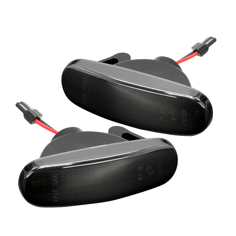 Set LED Zijknipperlichten  Abarth/Fiat diverse modellen - Rookgrijs- incl. Dynamic Running Light