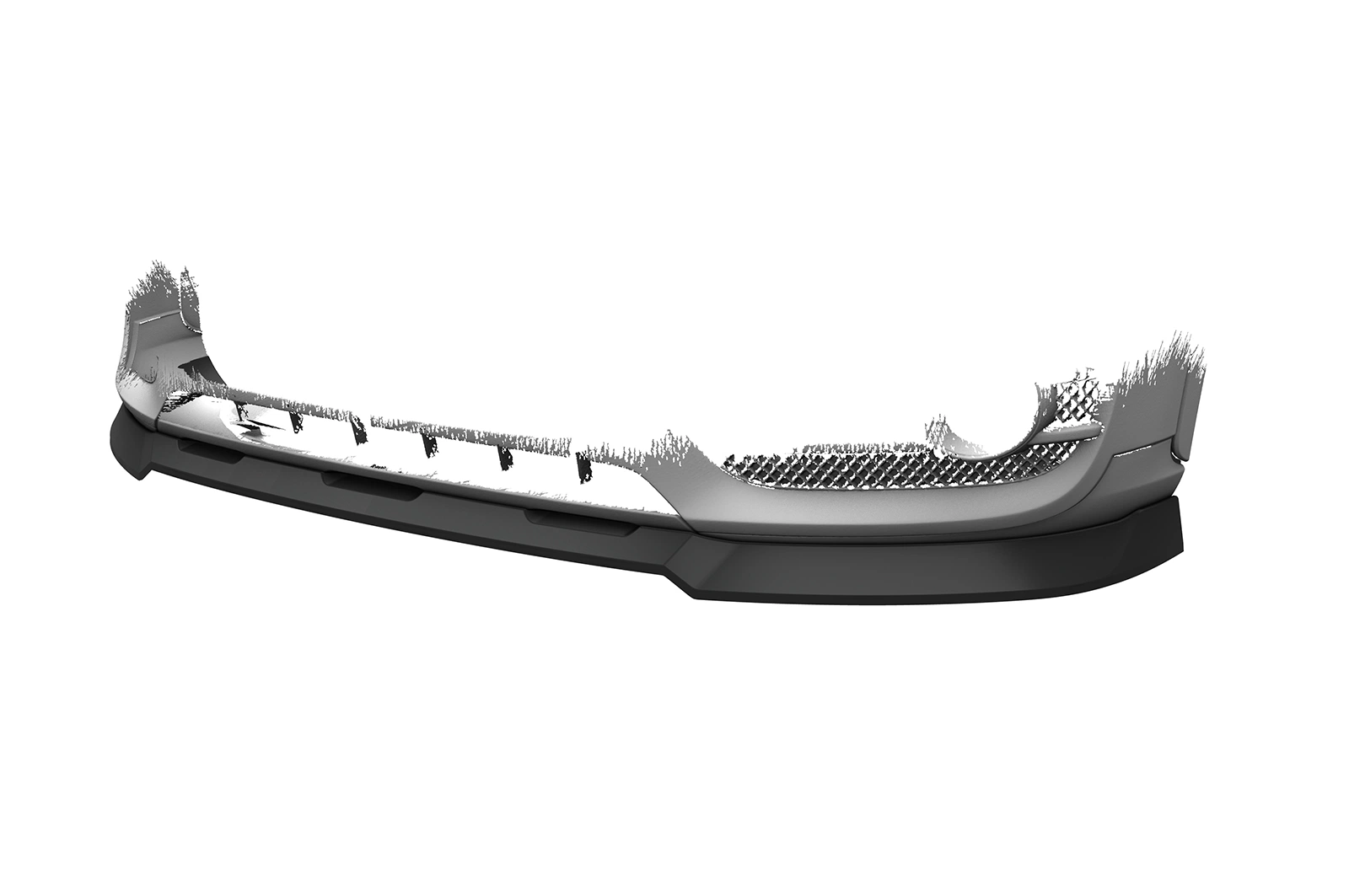 Voorspoiler Audi Q3 (8U) Glans Zwart