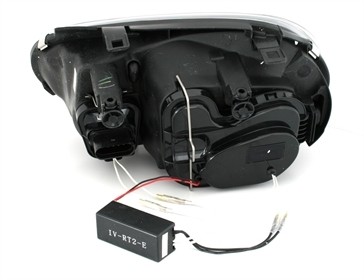 Headlights VW Golf IV Angel Eyes CCFL black