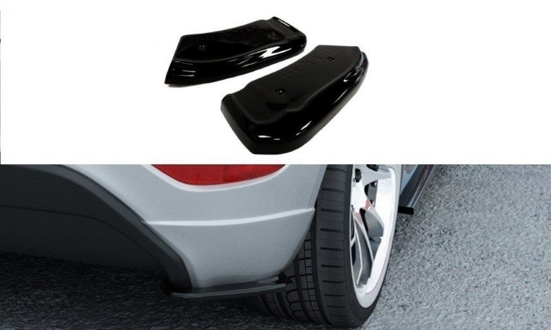 Achterzij Spoilers Ford Fiesta Glanzend Zwart
