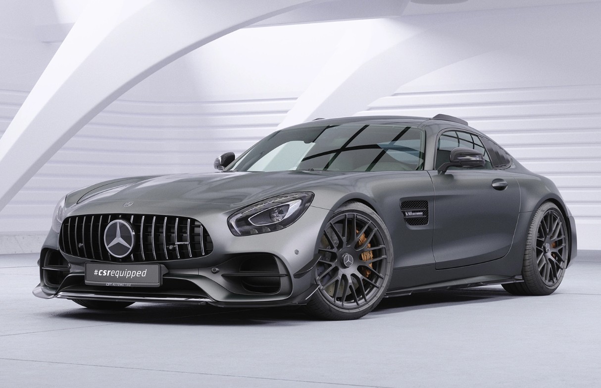 Voorspoiler Merecedes Benz AMG GT (190) CSR Glans Zwart