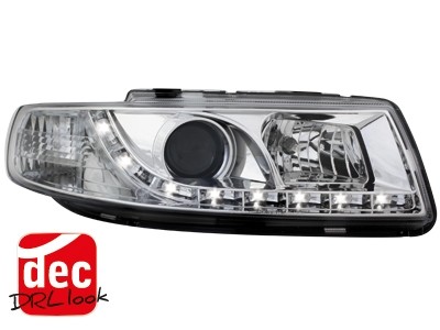 Faros Seat Leon/Toledo Dayline Los ojos del Diablo cromo