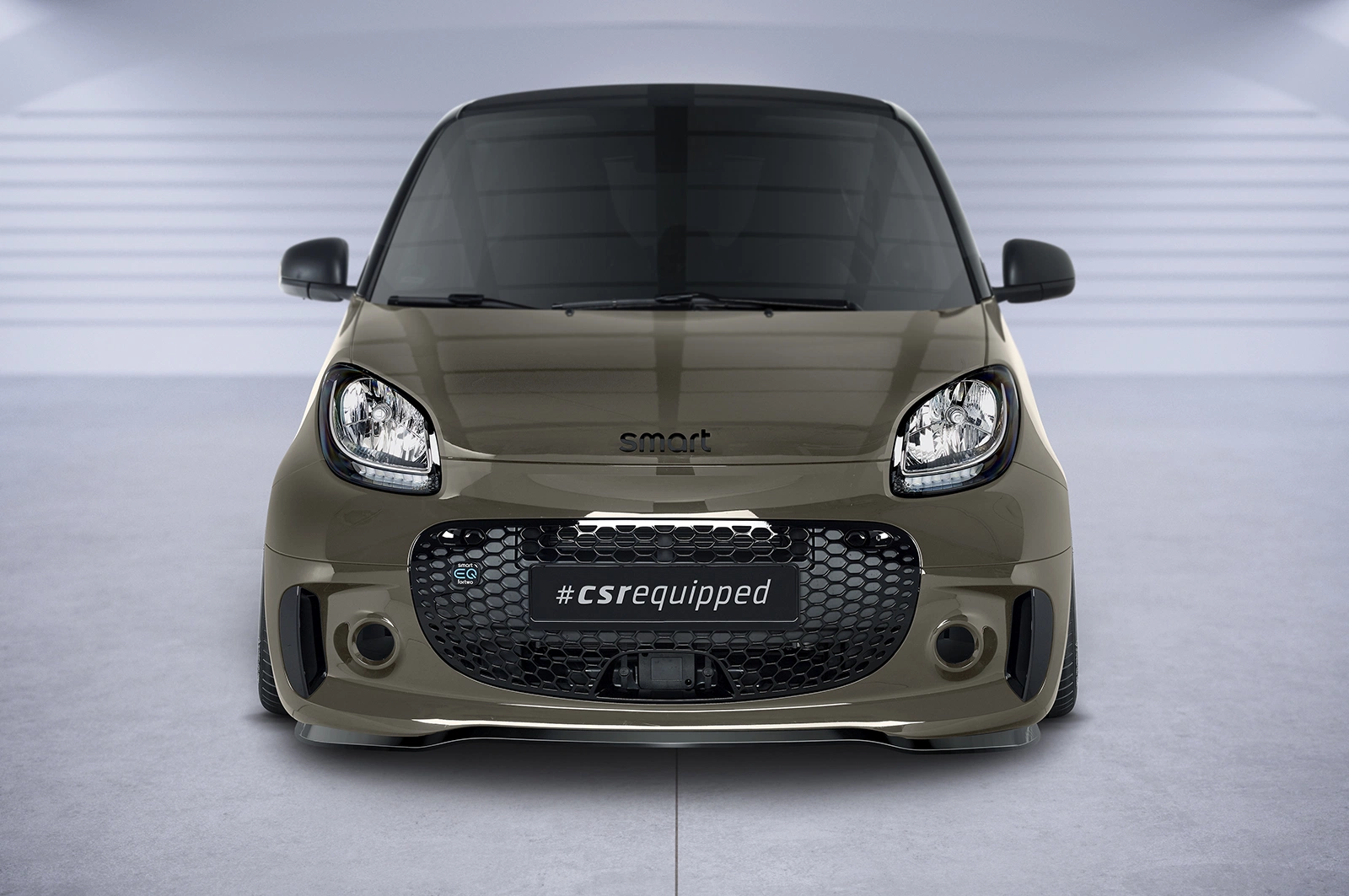 Voorspoiler Smart EQ fortwo (fortwo 453) glans zwart – CSR Automotive