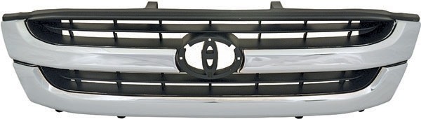 Grill midden HILUX 02->> ZWART/Chroom
