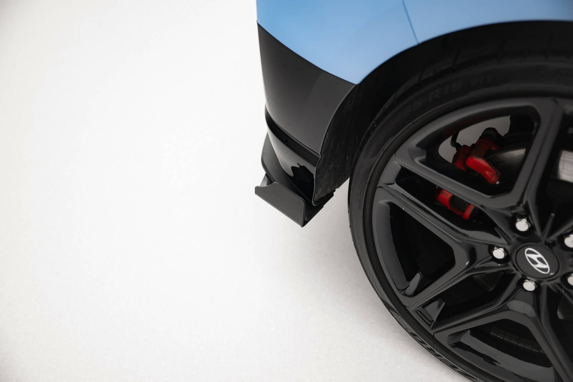 Street Pro Achterzij Spoilers + Flaps Hyundai Veloster N MK2 Maxton Glanzend zwart