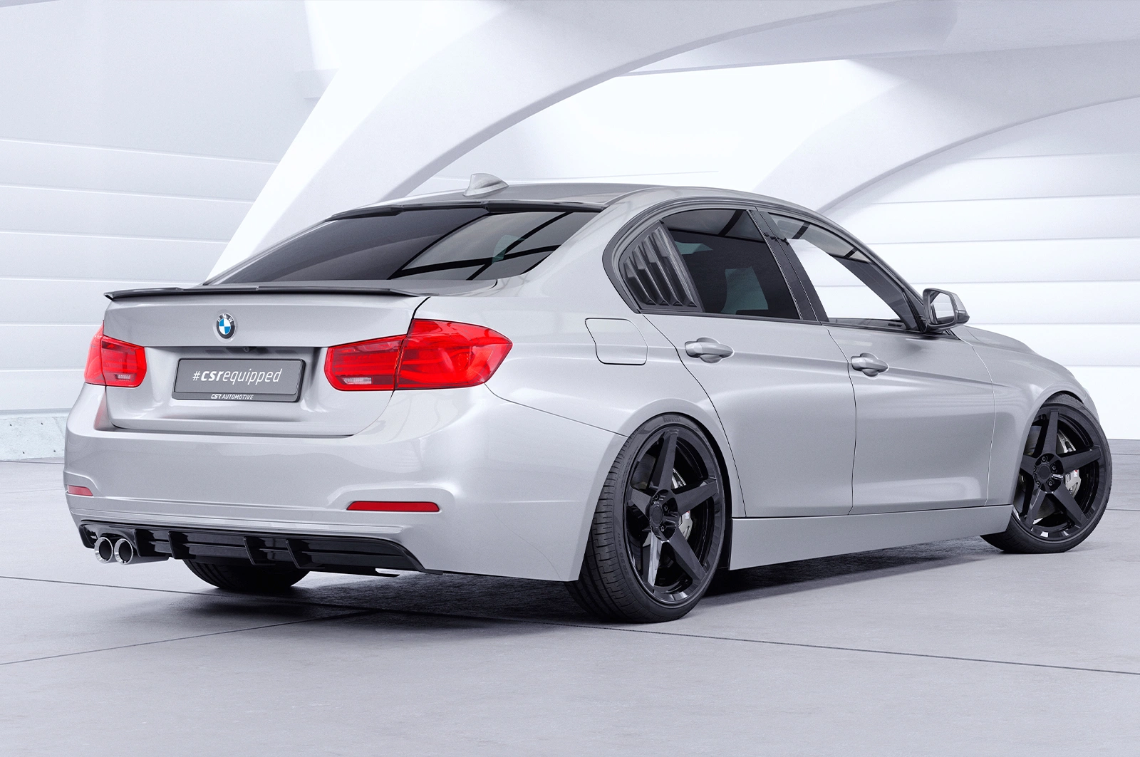 Diffuser BMW 3er F30 / F31 Limo / Touring Glans zwart
