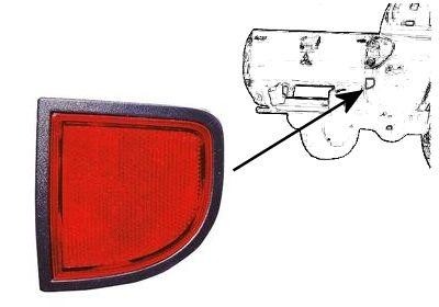 reflector, achter, rechts Mitsubishi L200, 2006 -