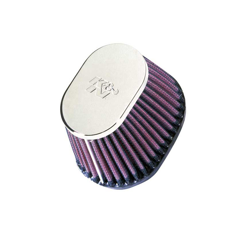 K&N Universeel Luchtfilter Ovaal 54mm aansluiting, 102mm x 76mm onder, 76mm x 51mm top, 70mm hoogte (RC-0981)