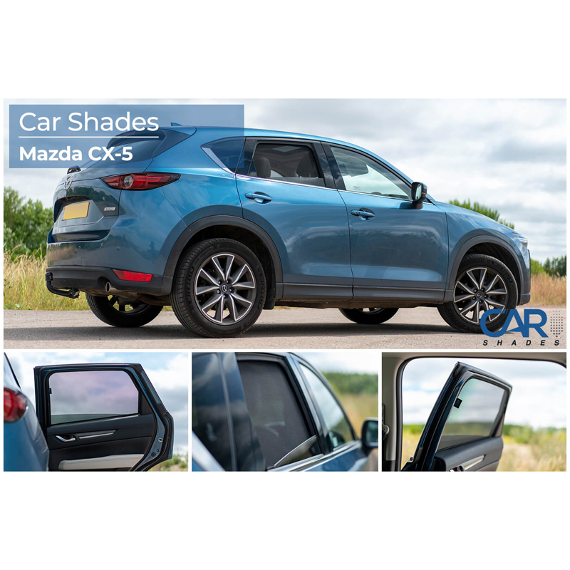 Set Car Shades (achterportieren)  Mazda CX5 2017- (2-delig)