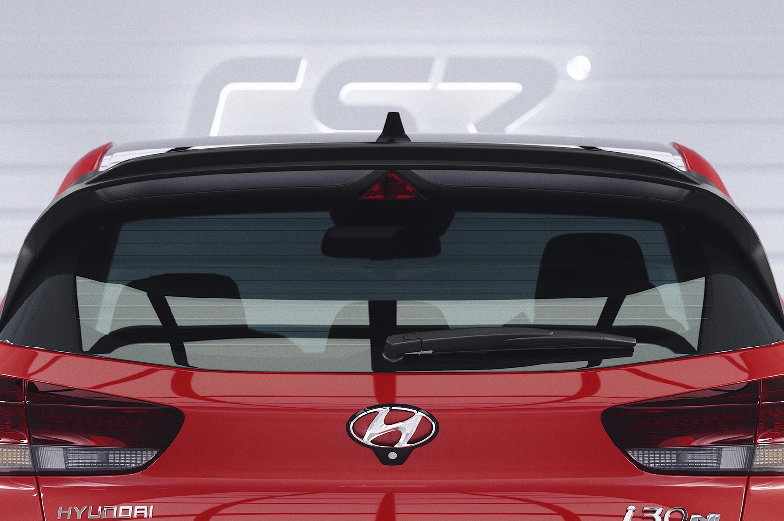 Achterspoiler voor Hyundai i30 N (PD) Glans Zwart (2017–heden) – CSR Automotive