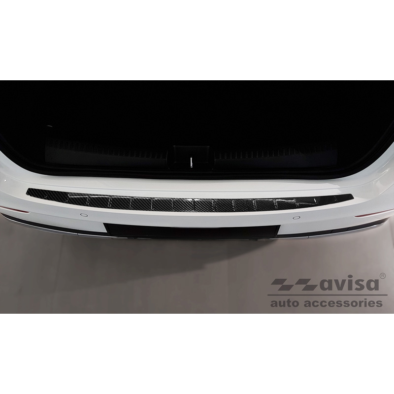 Echt 3D Carbon Achterbumperprotector  Mercedes CLA II (C118) Sedan 2019- 'Ribs'