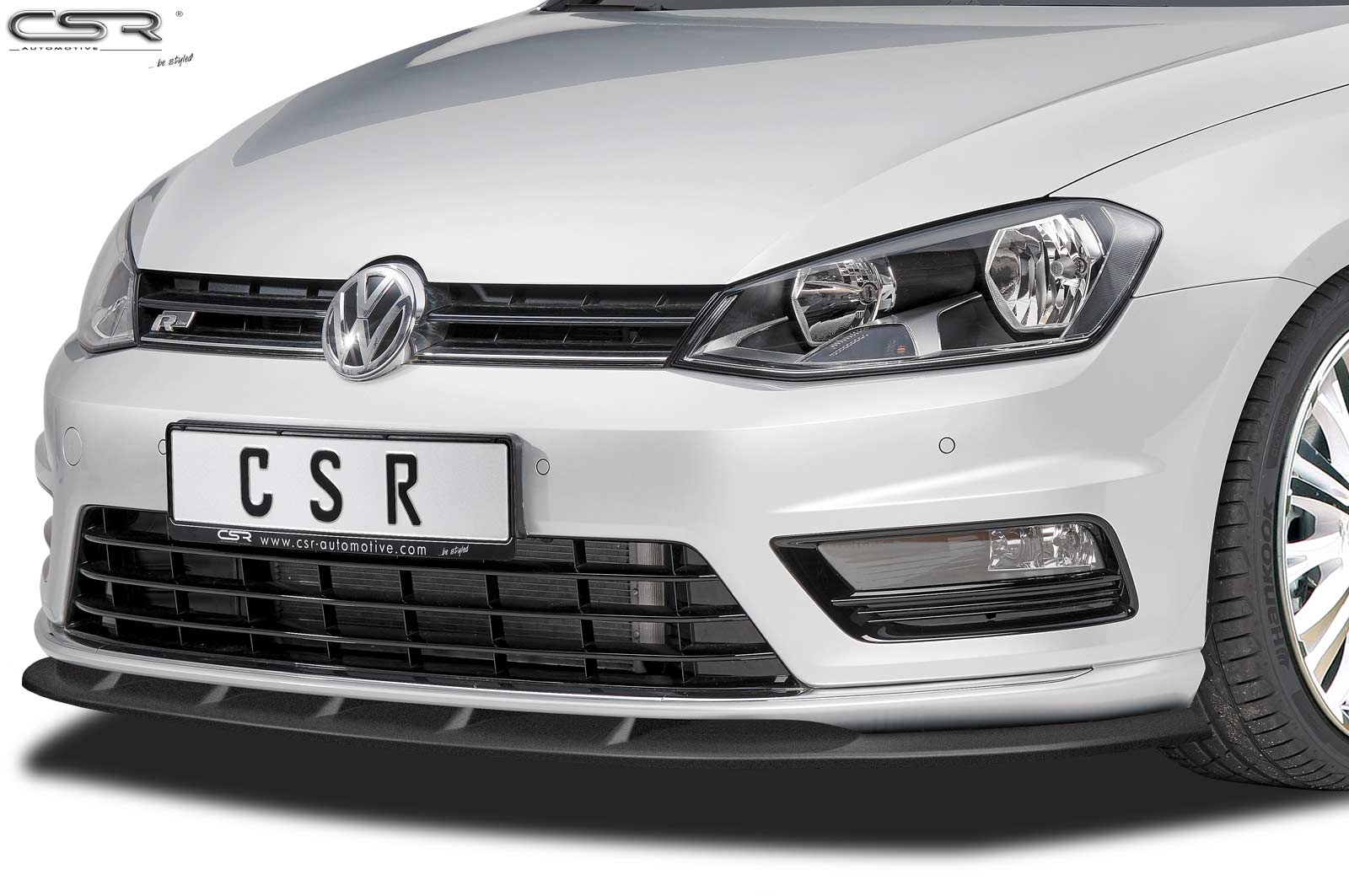 Voorspoiler VW Golf VII R-Line Mat Zwart