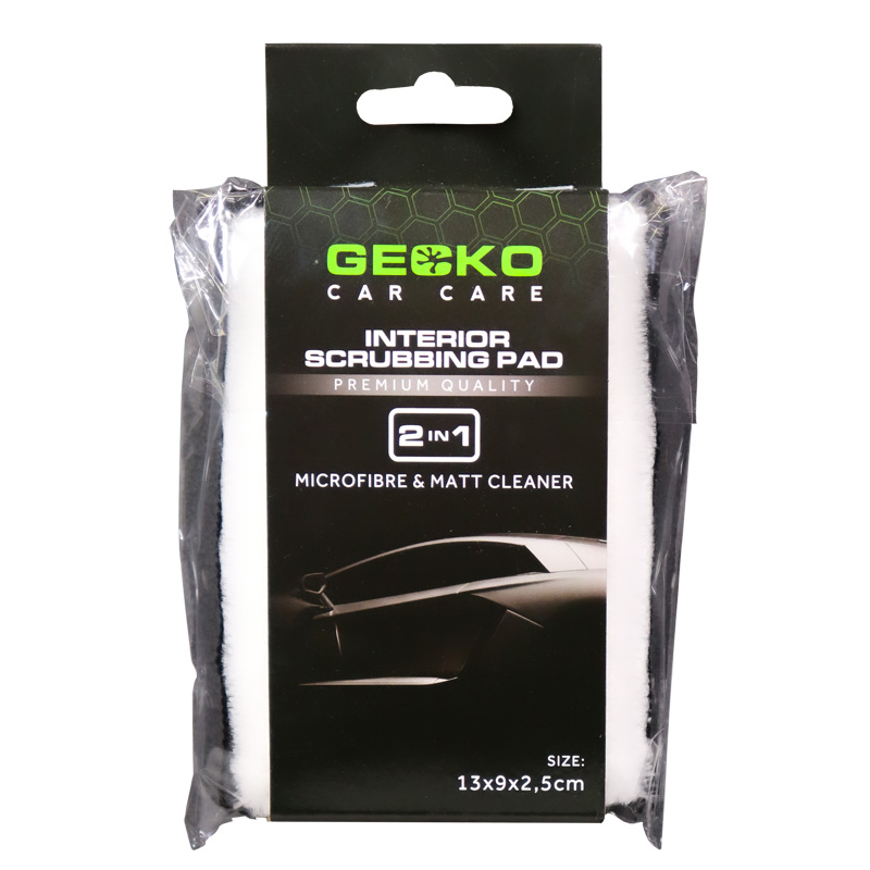Gecko 2in1 interieur schrobspons 13x9x2,5cm