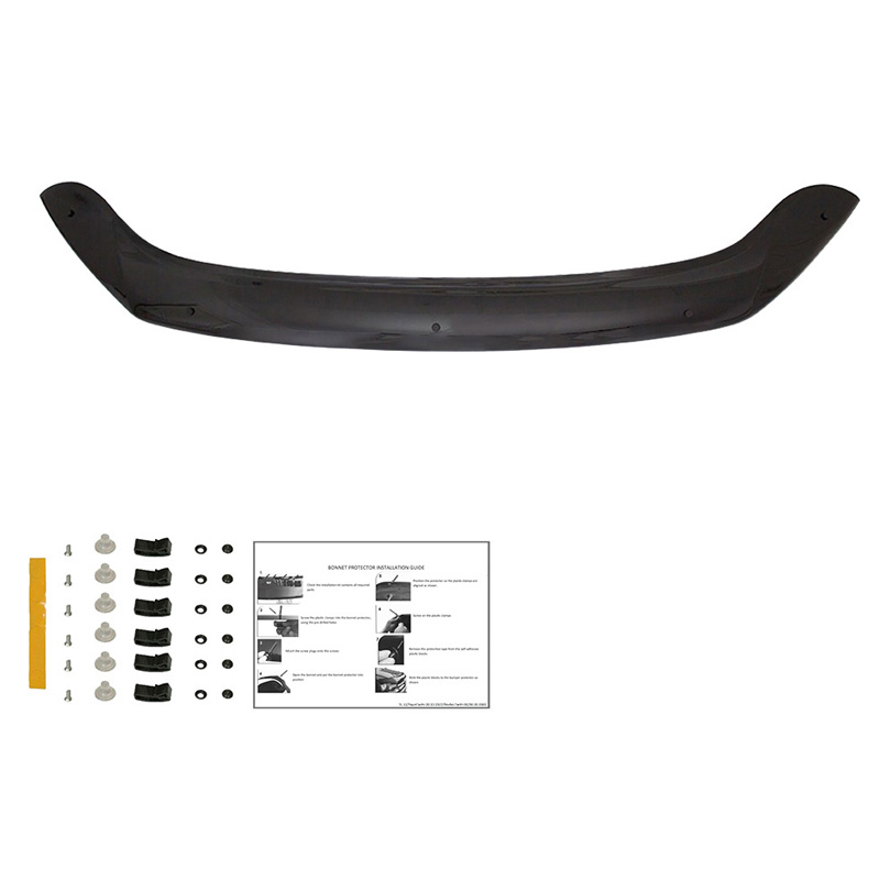 Motorkapbeschermer (steenslagcover)  Volkswagen Caddy MK4 2015-2020 - Glanzend zwart