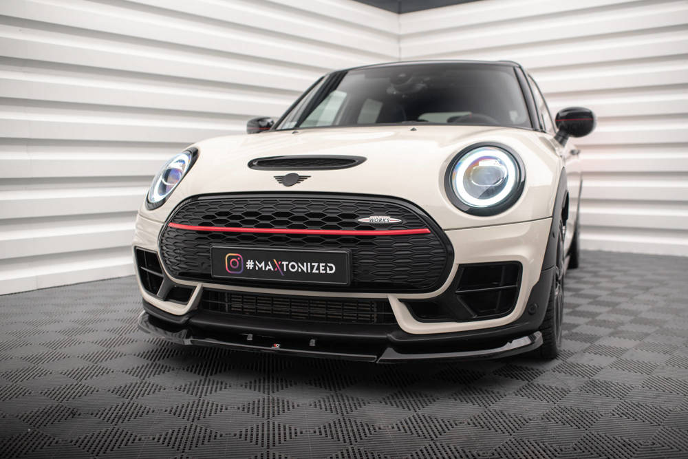 Voorspoiler Mini Cooper Clubman John Cooper Works F54 Facelift 2019 - Maxton Glans Zwart