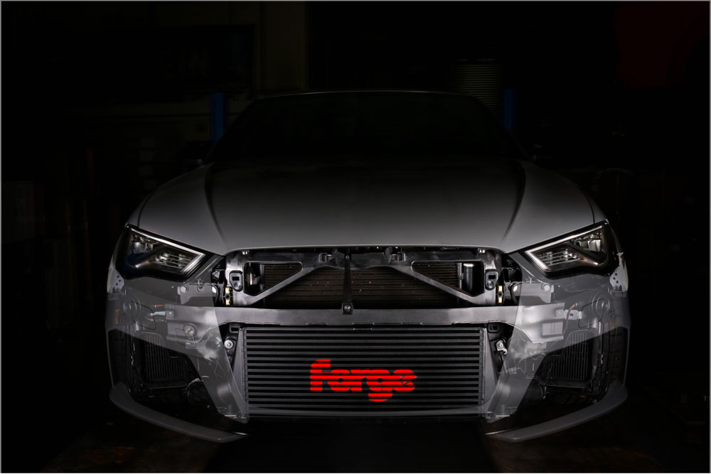 Audi RS3 (8V) Intercooler 2015-.. met ACC bracket en Forge bedrukking