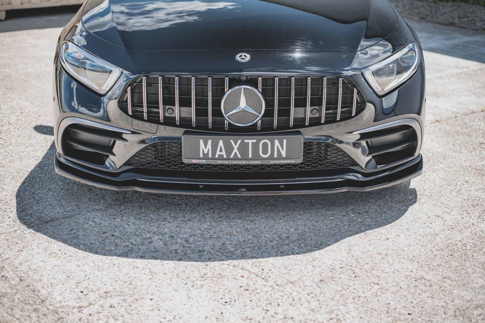 Voorspoiler V.2 Mercedes AMG CLS AMG Pakket & CLS53 C257 Maxton Glans Zwart