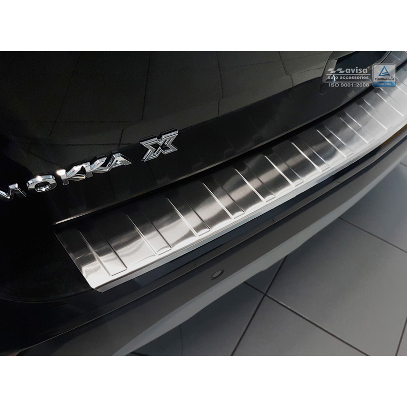 RVS Achterbumperprotector  Opel Mokka X 2016- 'Ribs'