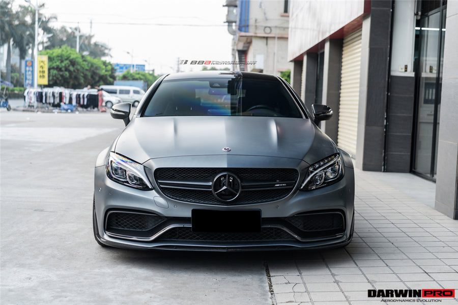Mercedes Benz W205 C63/S AMG Coupe BKSS Style Carbon Fiber Voorspoiler 2015-2021