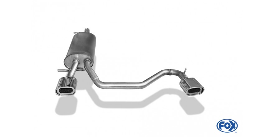 VW Passat 3B/ 3BG Einddemper Uitgang rechts/links - 135x80 Typ 5