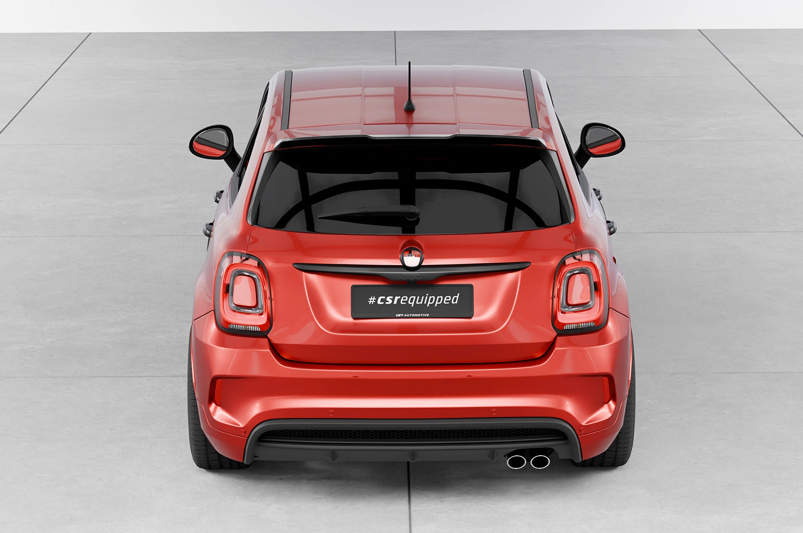 Achterspoiler Fiat 500X Sport glans zwart