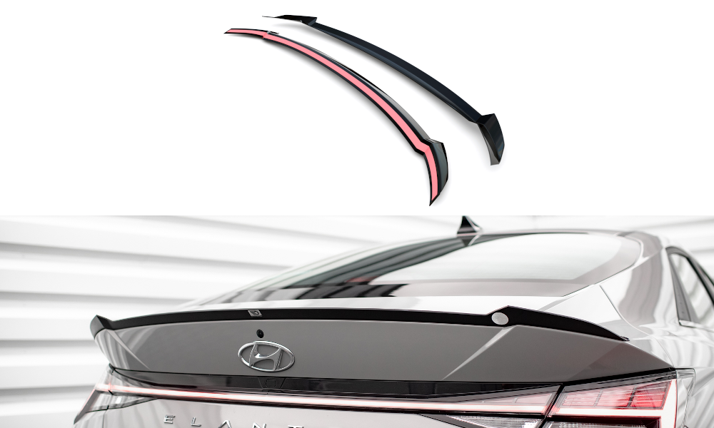 Spoiler Hyundai Elantra 2020 - 2023 Maxton Glans Zwart