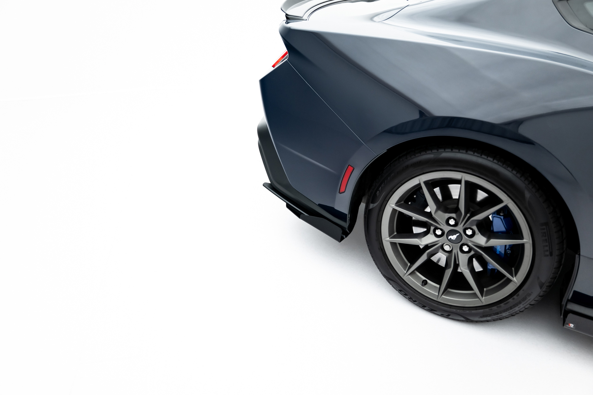 Street Pro Rear Side Splitters + Flaps Ford Mustang Dark Horse Mk7