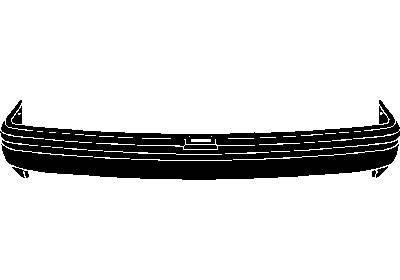 achterbumper met chroom strip Ford Fiësta, 1989-1995