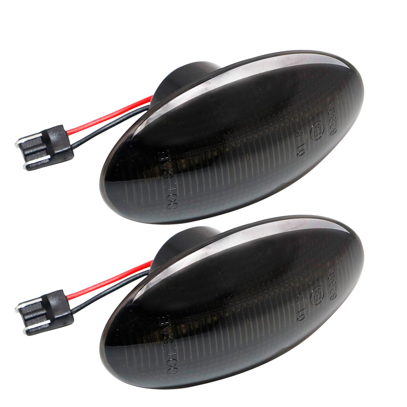 Set LED Zijknipperlichten  Suzuki/Opel/Fiat diverse modellen - Rookgrijs- incl. Dynamic Running Light