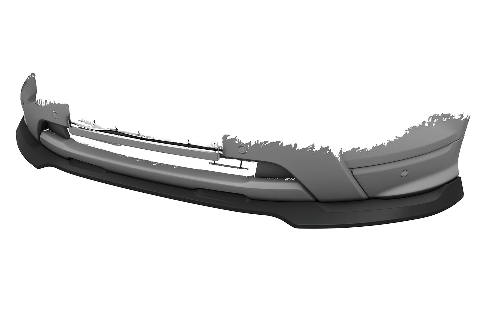 Voorspoiler Ford Ecosport MK2 ST-Line glans zwart